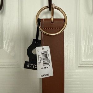 Old Navy Brown Belt with Gold Buckle